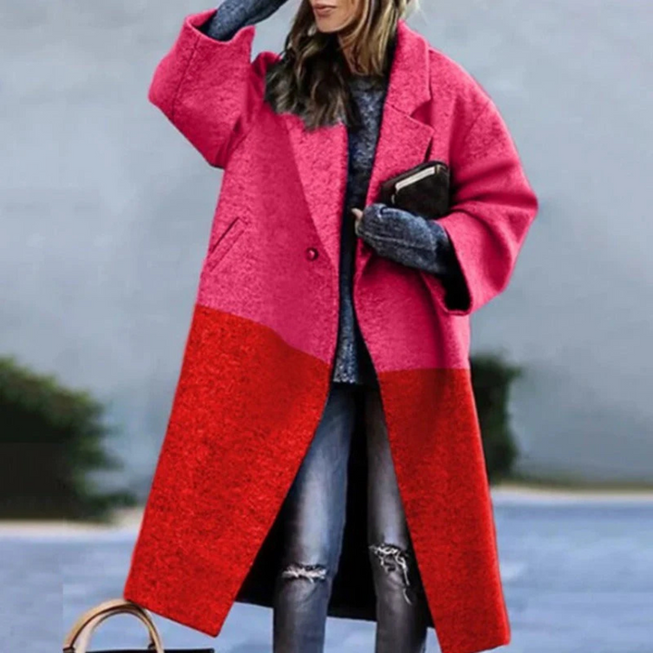Stylish women's black polyester layering jacket, a versatile buttoned casual fashion jacket