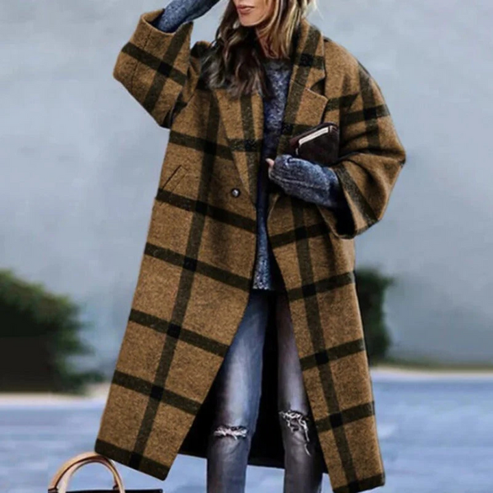 Women's casual long sleeve polyester jacket, great for layering, with stylish button accents