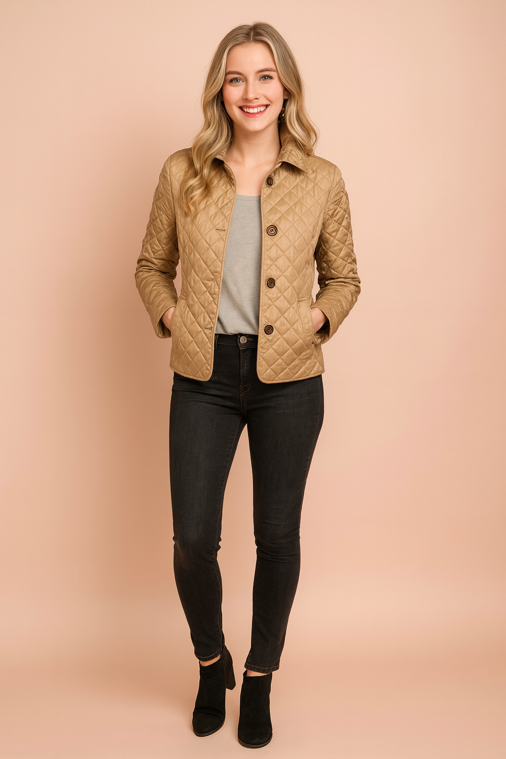Chic women's winter outerwear jacket, versatile for various occasions, enhancing any ladies fashion look.