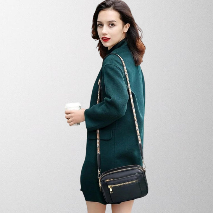 Fashionable women's handbag that converts from shoulder bag to crossbody for versatile styling
