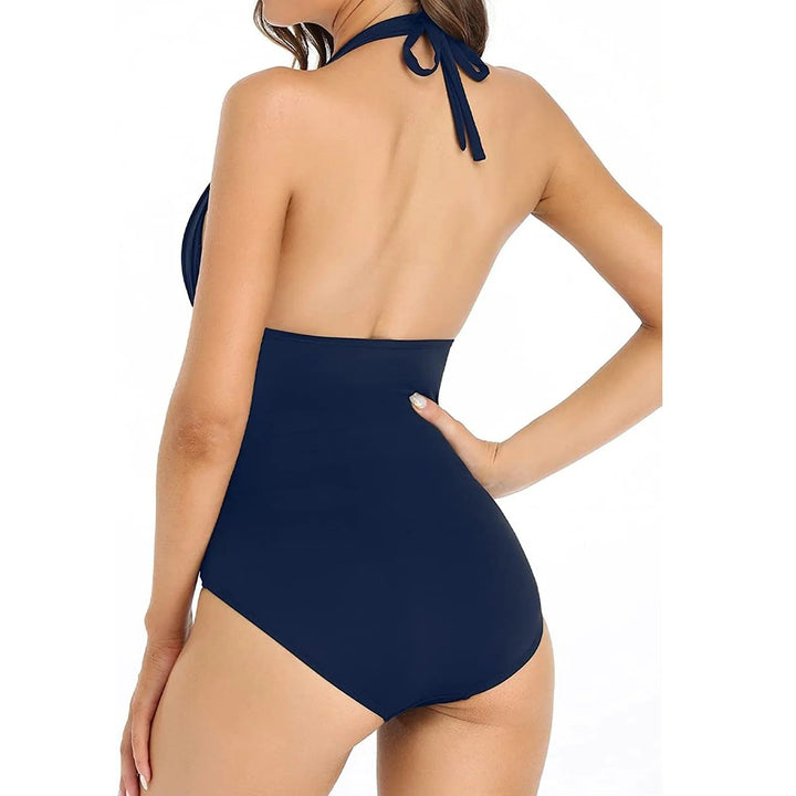 Comfortable women's corrective fit swimsuit, enhancing curves with a push-up & flattering slimming design.