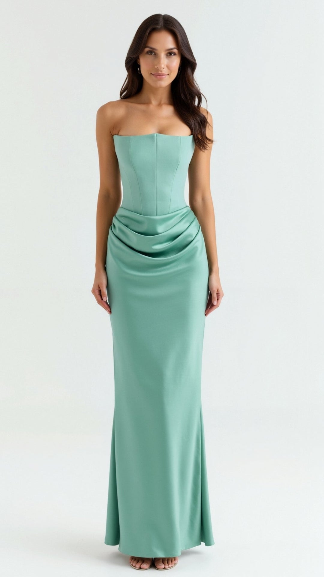 Women's formal column maxi dress, designed for comfort and style at special events.