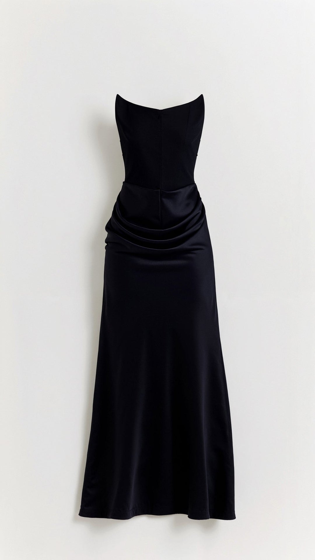 Front view of a beautiful women's column maxi dress, a chic option for formal wear.
