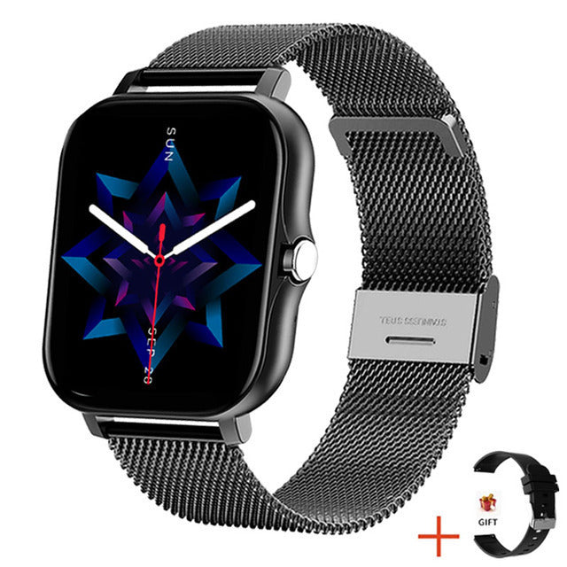Ladies elegant activity tracker smartwatch, monitoring health & fitness with a sleek digital display.