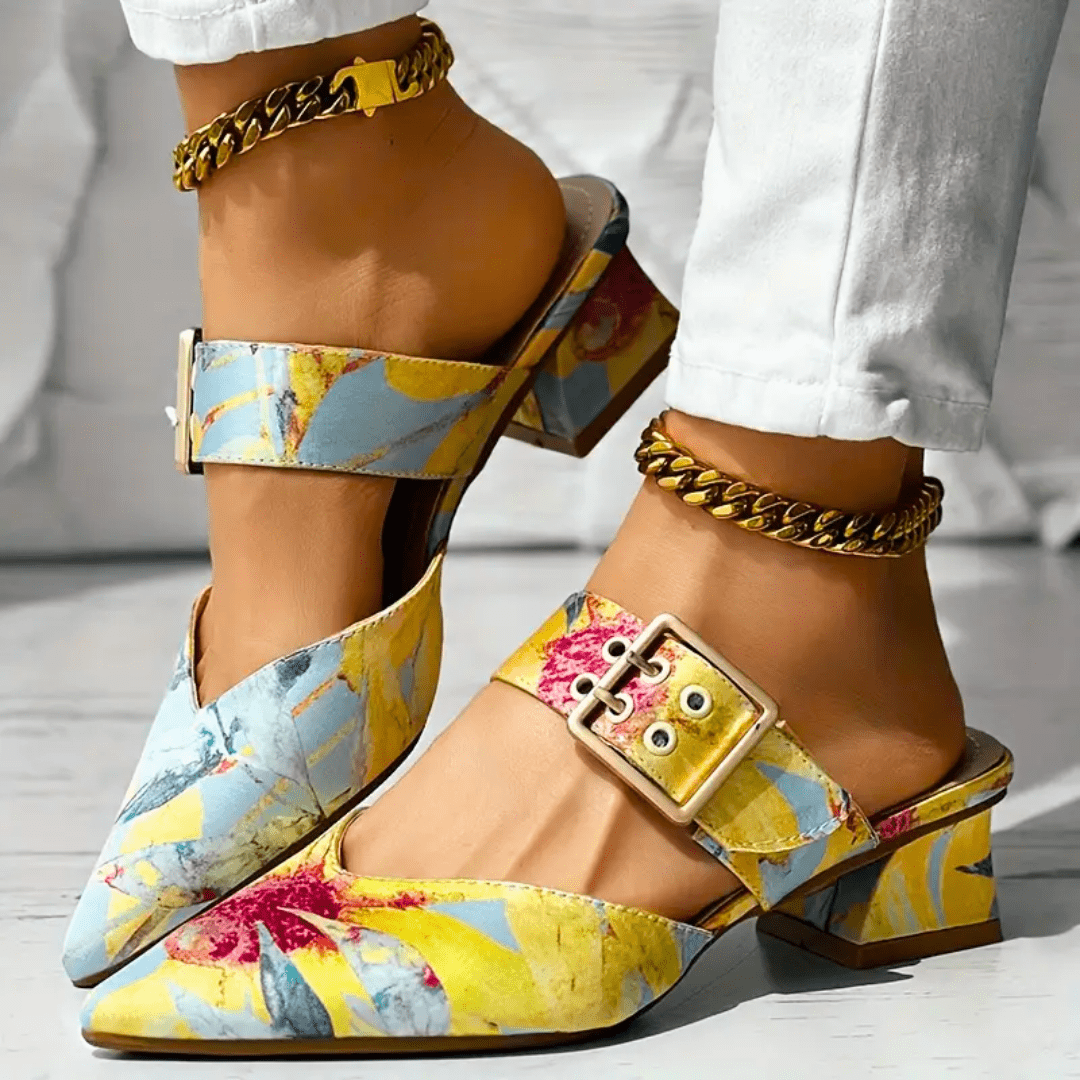 Stylish women's statement heels, ideal for parties & evening events. Vibrant, elegant high heels.