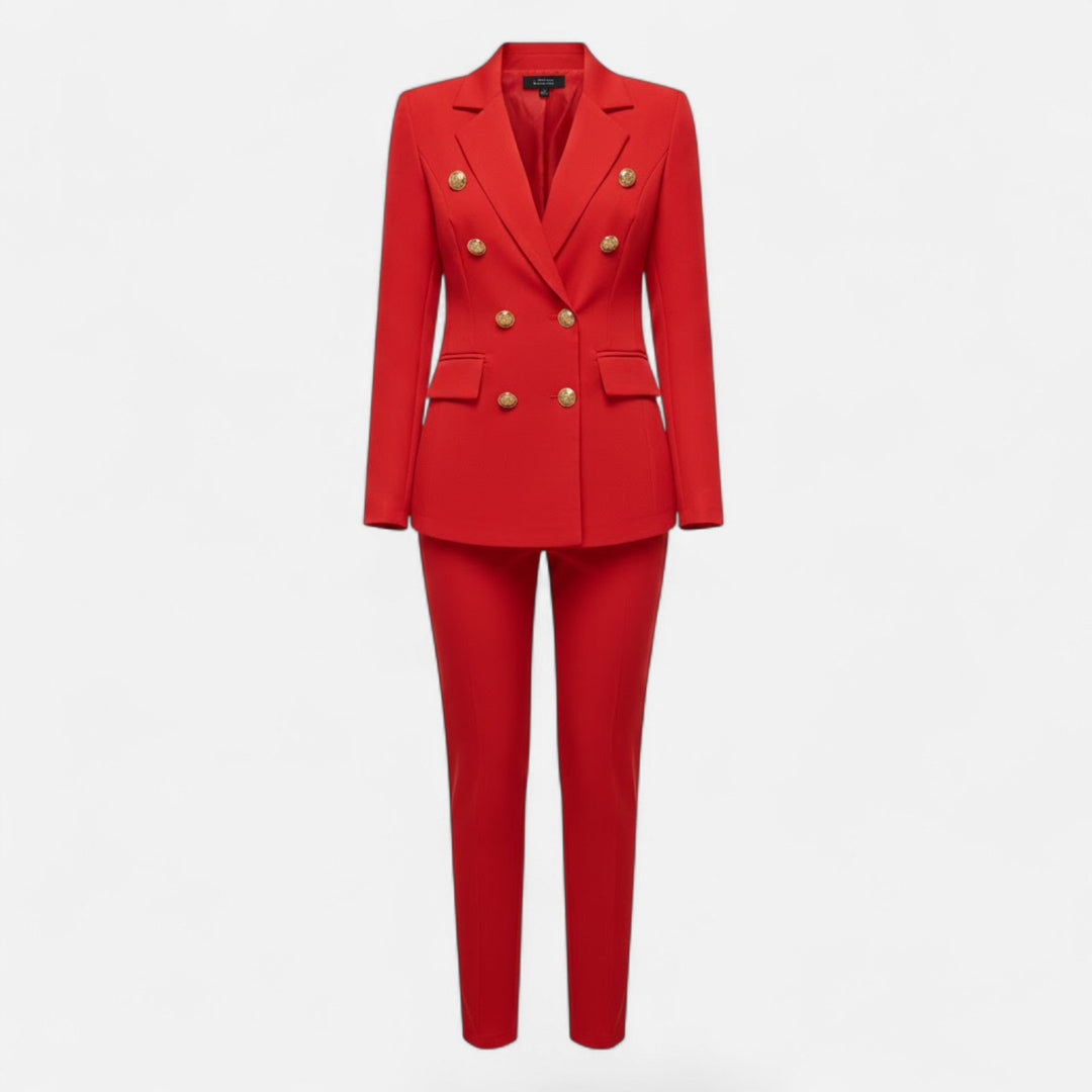 Versatile women's two-piece suit set, tailored for elegant, professional, and smart casual looks.