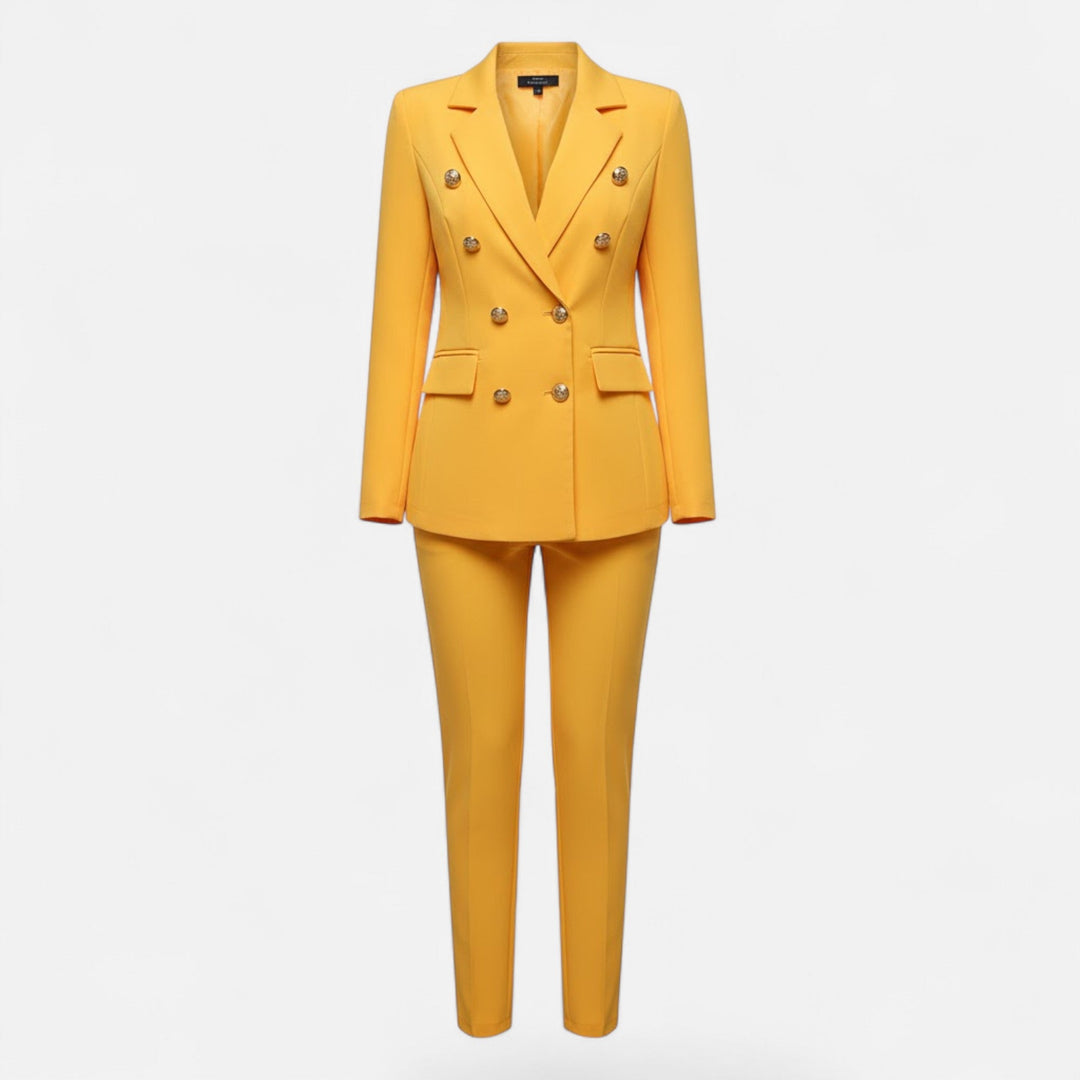Smart casual women's tailored suit set, a versatile two-piece for office and sophisticated fashion.
