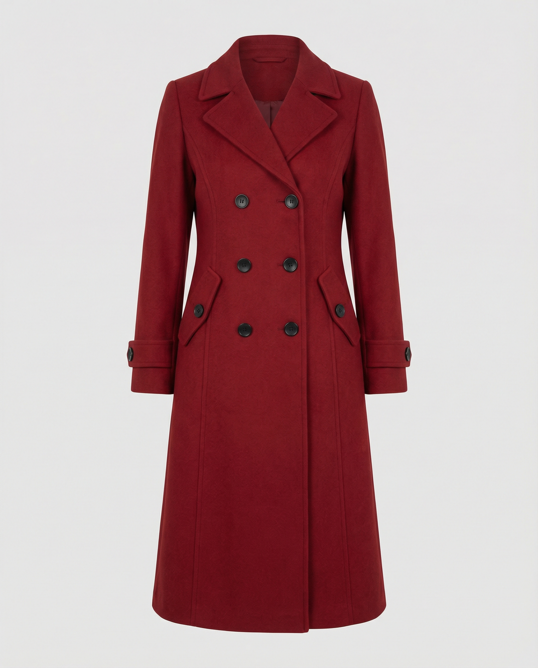 Women's elegant outerwear: a long sleeve textured jacket featuring a double front design & useful pockets.