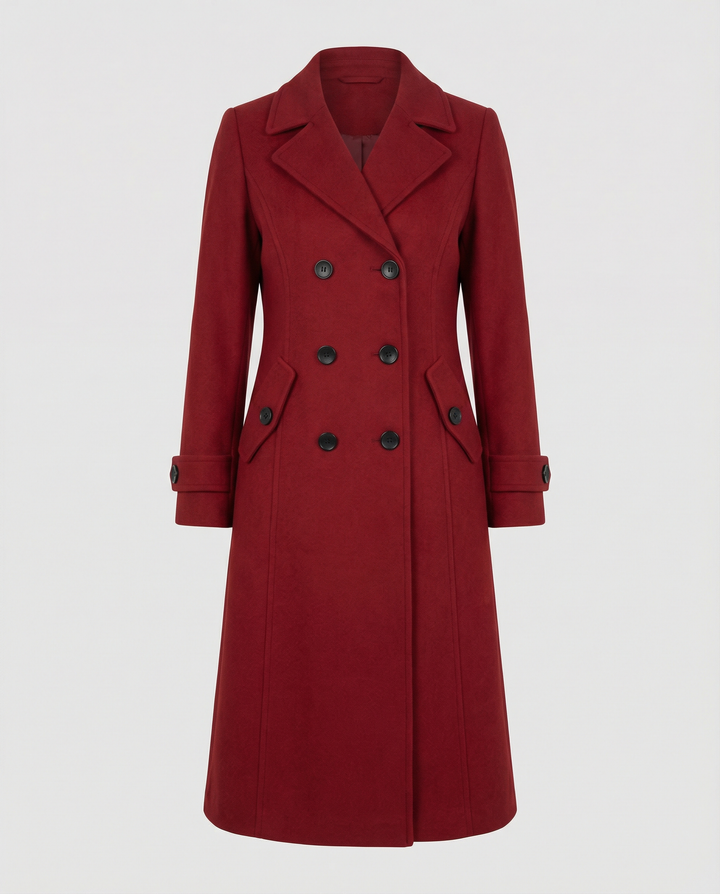 Women's elegant outerwear: a long sleeve textured jacket featuring a double front design & useful pockets.