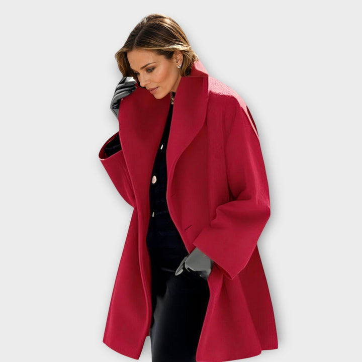 Stylish women's transitional jacket. Elegant coat for all seasons. Chic ladies outerwear.
