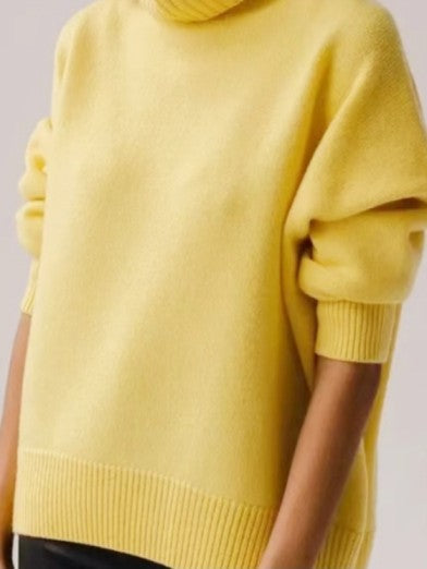 Warm and elegant women's turtleneck sweater, a comfortable long-sleeve knit for versatile fall & winter style.