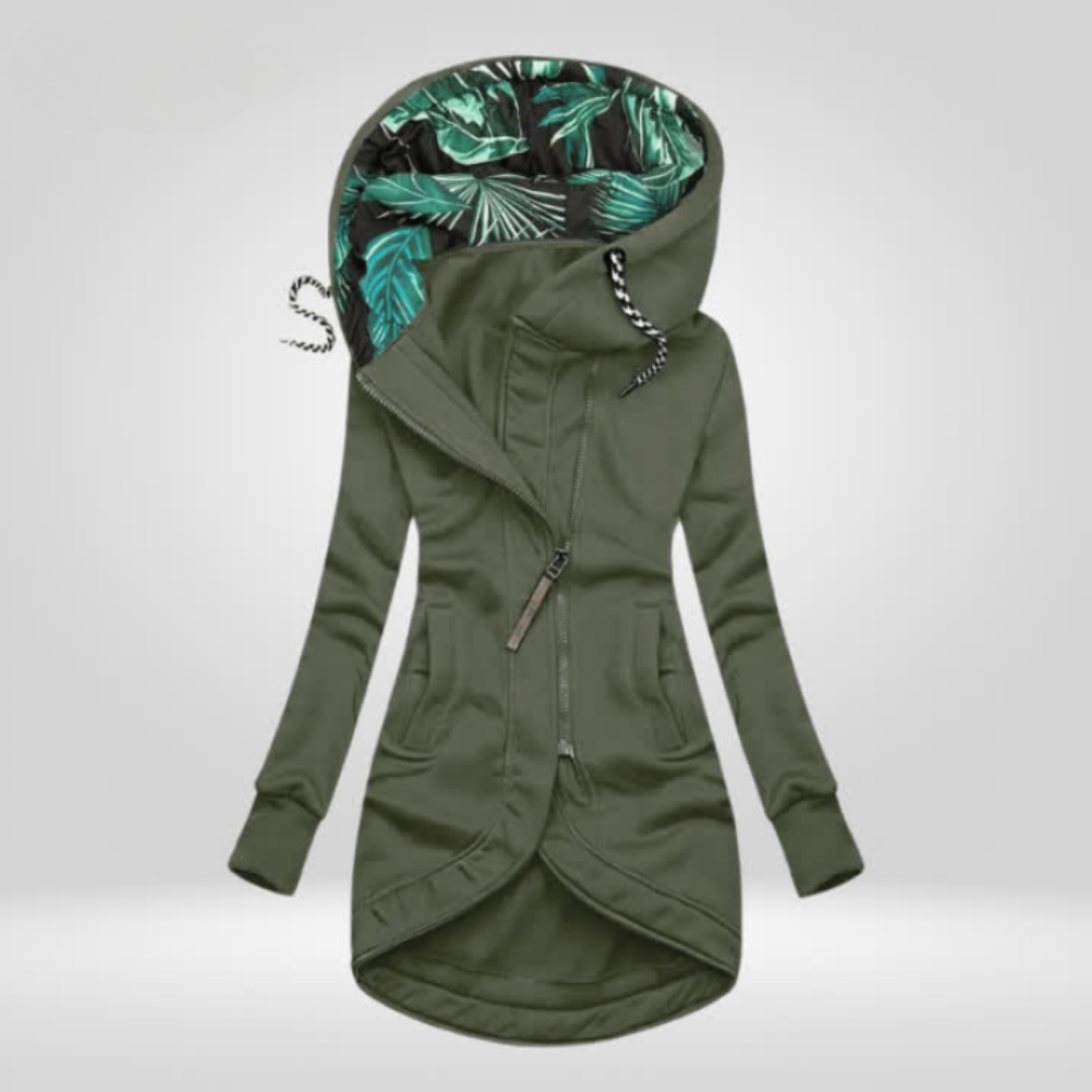 Warm and elegant women's winter jacket, designed with waterproof fabric for ultimate protection.
