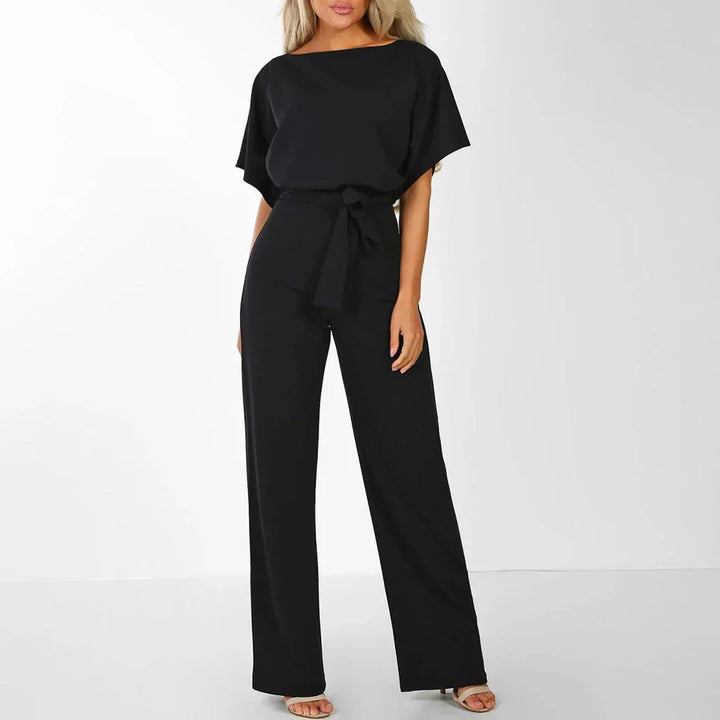 Casual chic women's wide-leg jumpsuit, versatile fashion one-piece outfit