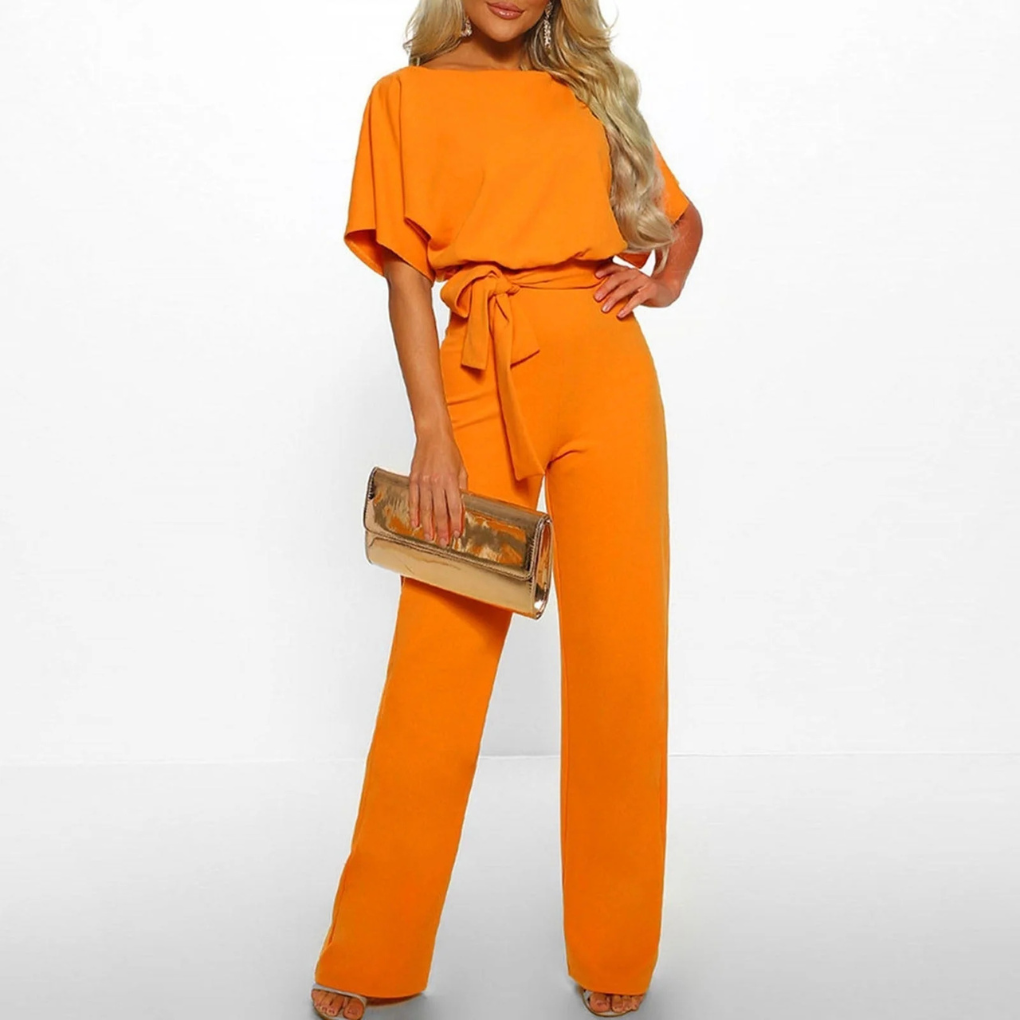 Fashionable women's wide-leg jumpsuit, a comfortable and chic one-piece solution