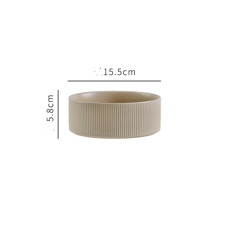 Premium elevated pet feeding set: stylish ceramic bowls on a wooden stand for dogs & cats.
