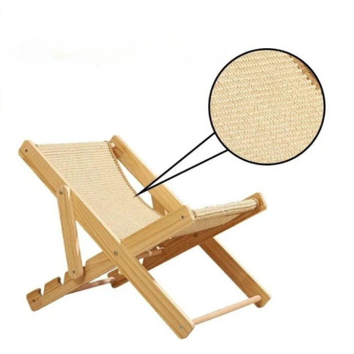Plush elevated cat lounger, scratcher, and comfy pet bed for feline luxury & relaxation. Pet supplies.