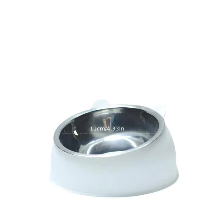 Durable elevated cat food bowl. Ergonomic design supports healthy posture, reduces neck pain.