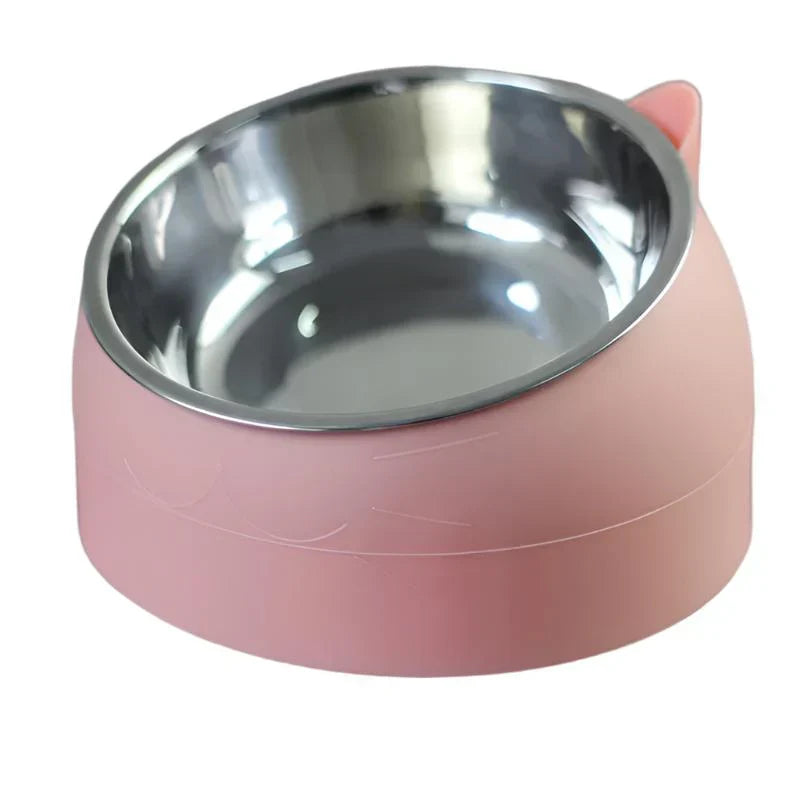 Easy-clean, non-slip elevated cat food bowl for healthy eating. A comfortable & hygienic pet feeder.