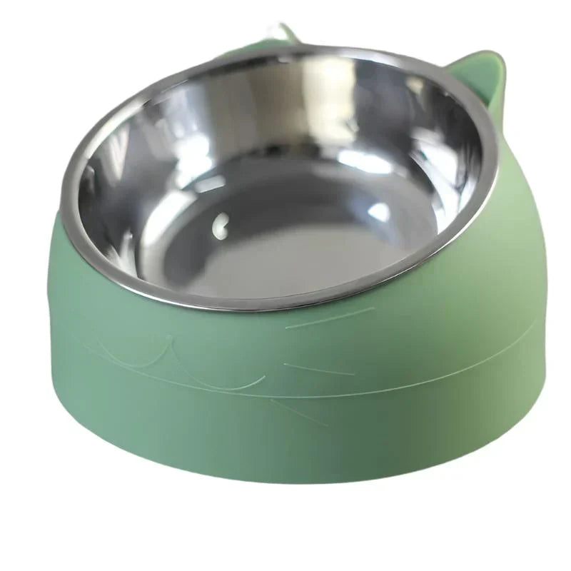 Premium pet supplies: ergonomic elevated cat feeder ensures pet comfort, better digestion, & healthy eating.