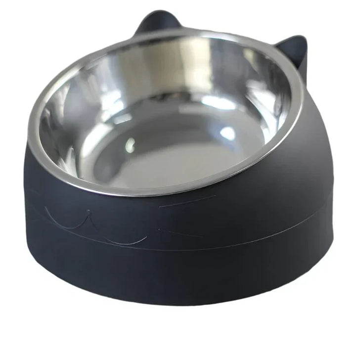 Elevated cat bowl accessory, promotes healthy eating habits & reduces vomiting. Easy to clean.