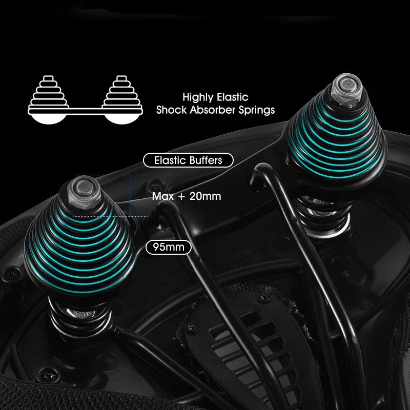 Comfortable wide bike saddle, an essential bicycle accessory for enhanced cycling and reduced pressure.