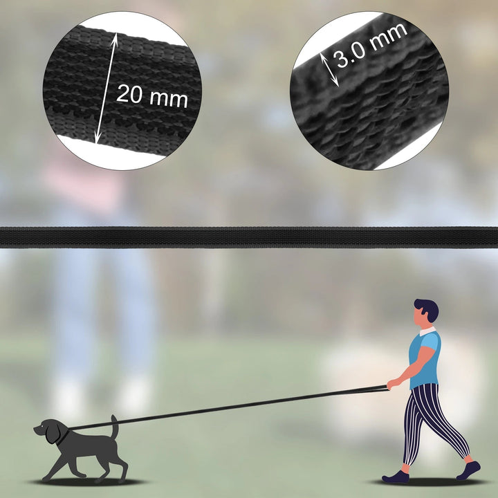 Heavy duty pet supplies: Comfortable grip waterproof long dog lead for all breeds.
