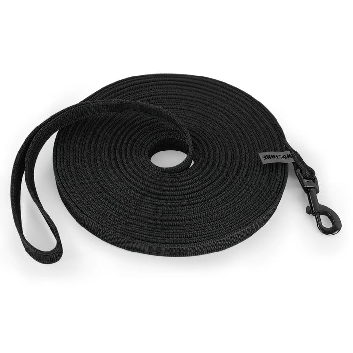 Training & walking long dog lead, waterproof nylon with secure metal clasp.