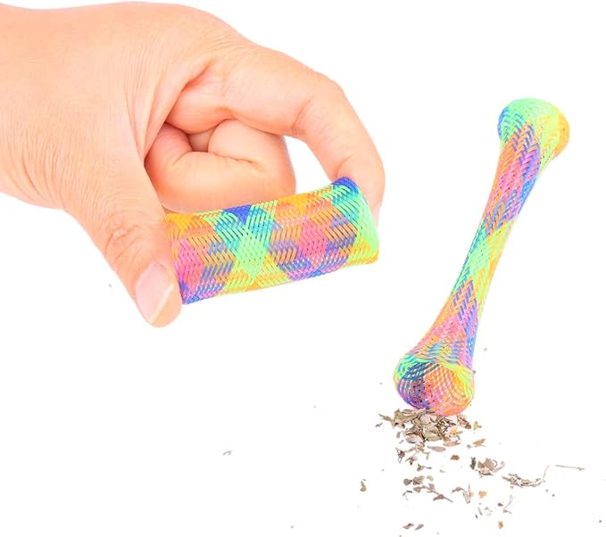Engaging mesh cat toy provides interactive fun for kittens & adult cats. Great pet playtime enrichment.