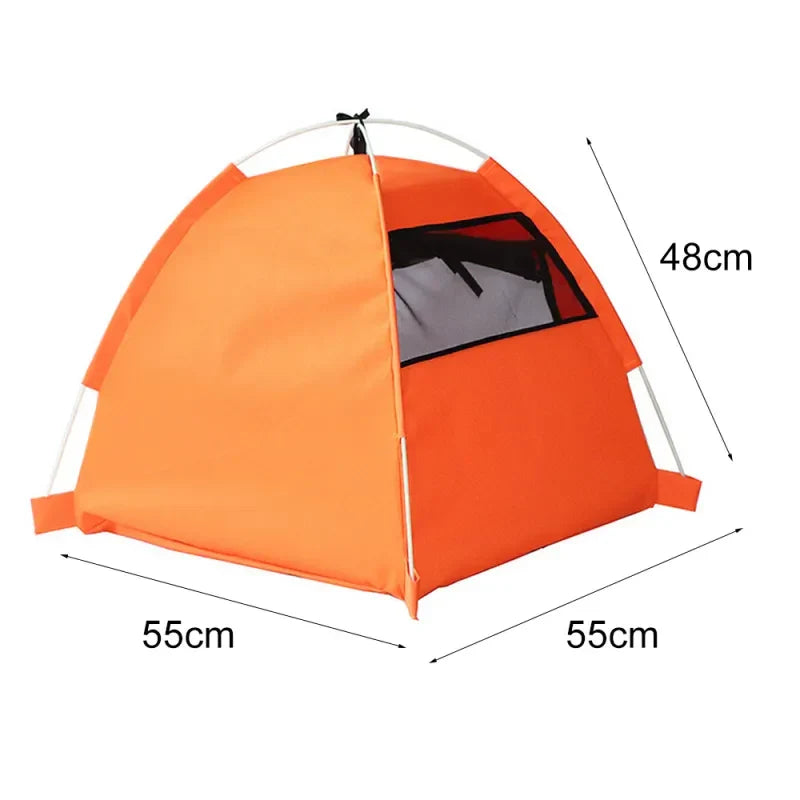 Waterproof dog & cat tent. Breathable, foldable, portable outdoor pet shelter, great for travel.