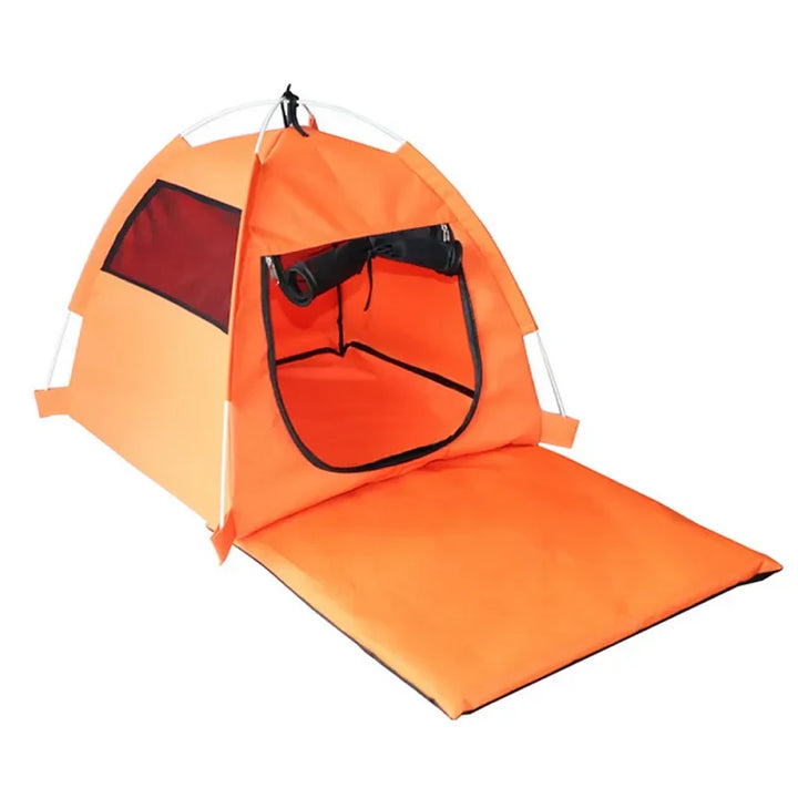 Portable dog & cat tent, waterproof & foldable. Breathable outdoor pet house for travel.