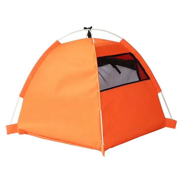 Waterproof foldable pet tent for travel. Portable outdoor house for small dogs & cats.