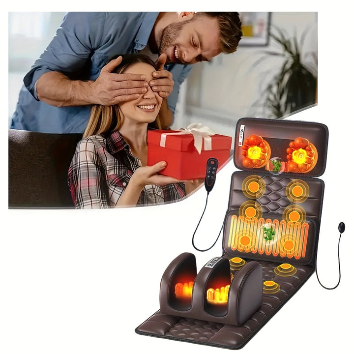 Full body massage mattress for ultimate relaxation and comfort, perfect for stress relief at home.