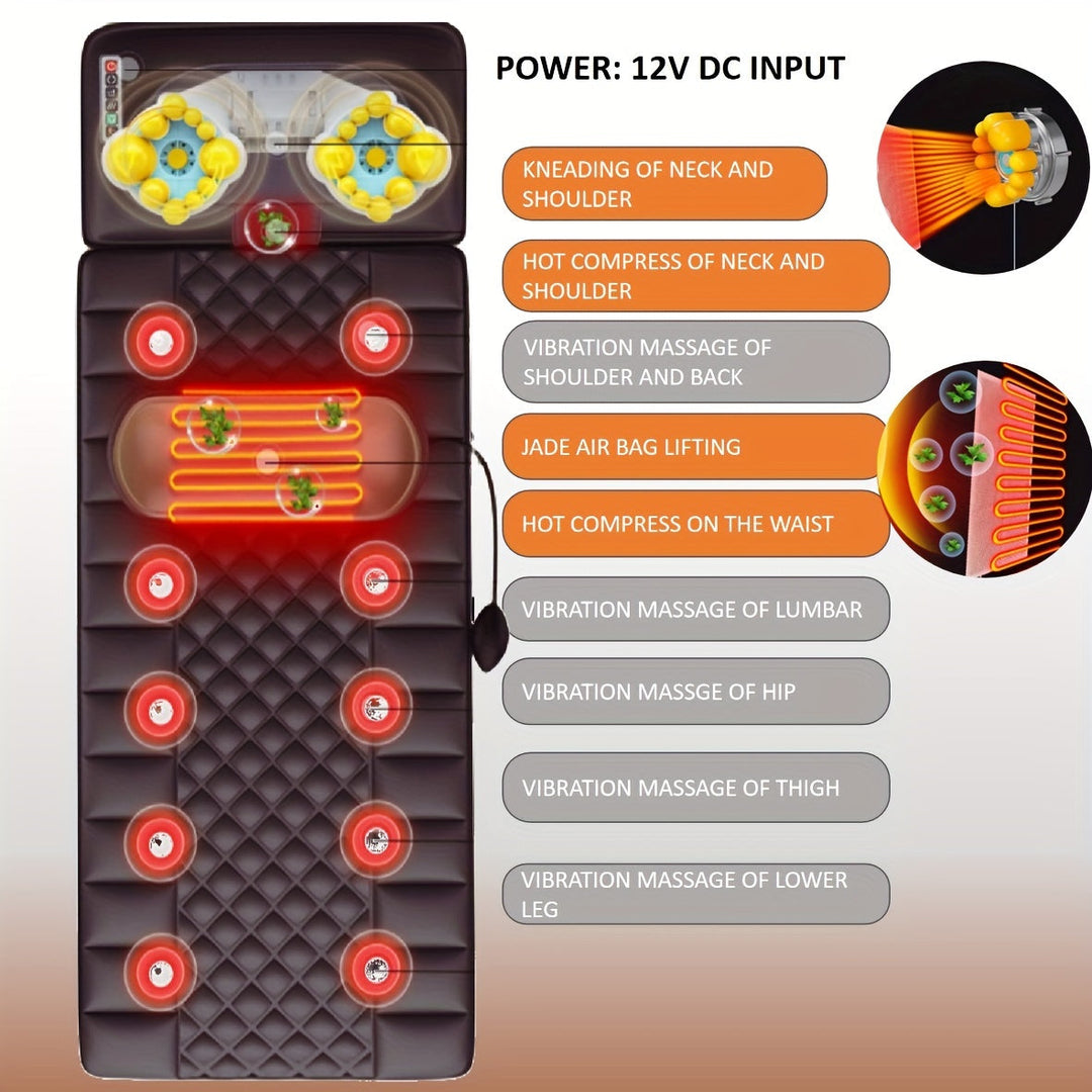 Comfortable full body massage mattress, perfect for daily stress relief, relaxation, and a soothing home spa session.