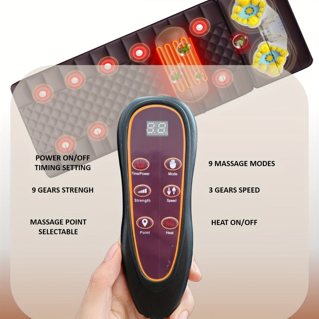 Therapeutic full body vibrating mattress, designed for ultimate relaxation and a personal stress-relief massage.