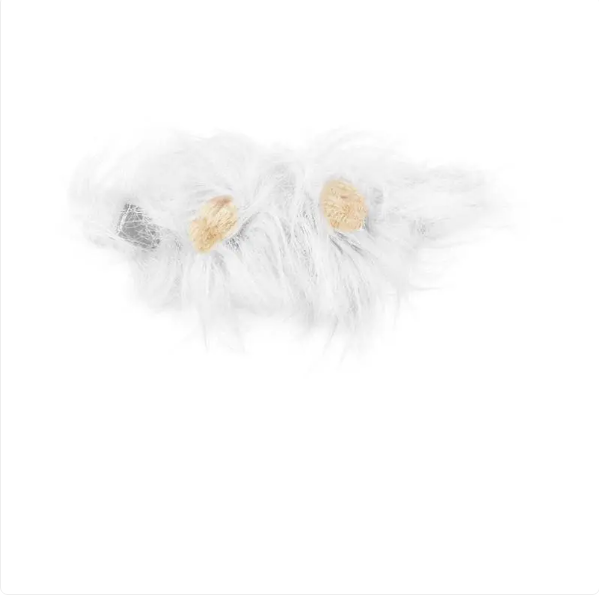 Feline lion mane costume for cats. A funny pet accessory for dress-up, cute photos, and Halloween events.