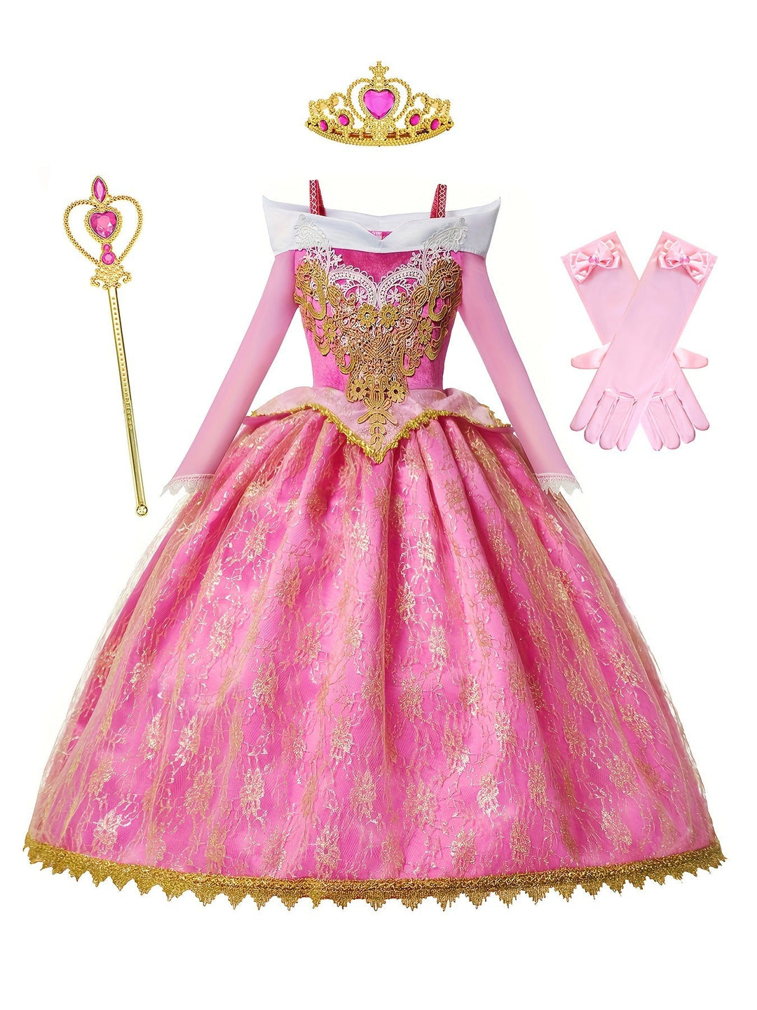 Kids' Princess Dream Costume, perfect for imaginative play and dress-up, making every girl feel like royalty.
