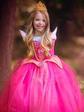 Toddler & kids' Sleeping Beauty princess costume for imaginative fairytale playtime and fantasy dress-up.