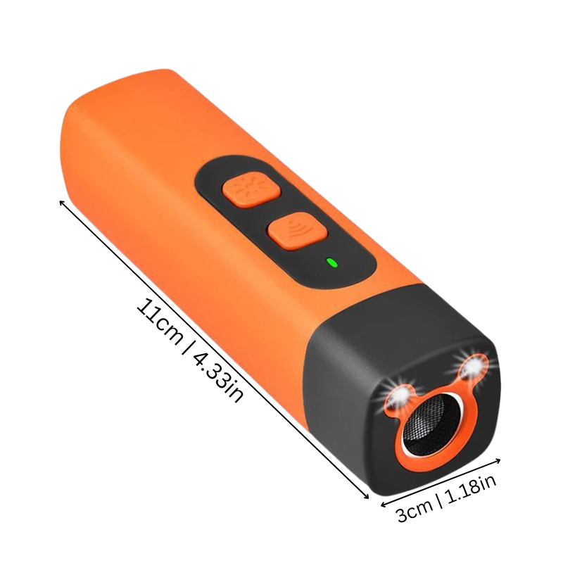 Ultrasonic anti-barking device for dog training. Helps correct pet behavior & improve obedience with gentle sound.