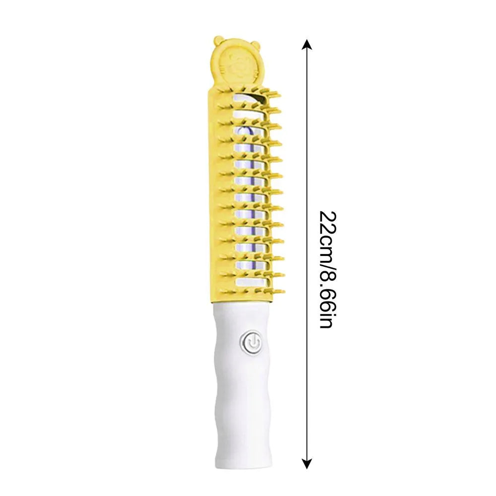 Ergonomic heated electric pet brush for easy, comfortable cat and dog grooming. Essential pet supply.