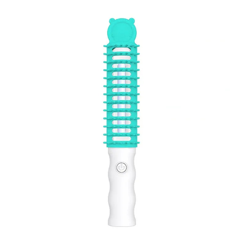 Versatile heated electric pet brush, perfect for gentle detangling and grooming all types of dog and cat fur.