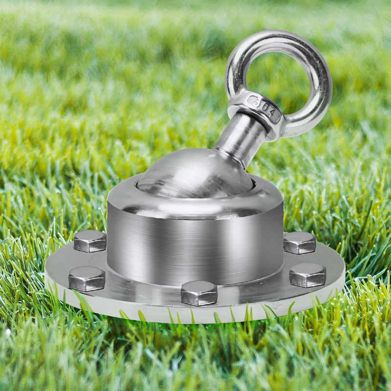 Heavy-duty dog anchor for large dogs, ensuring tangle-free pet tie-out and outdoor canine safety in your yard.