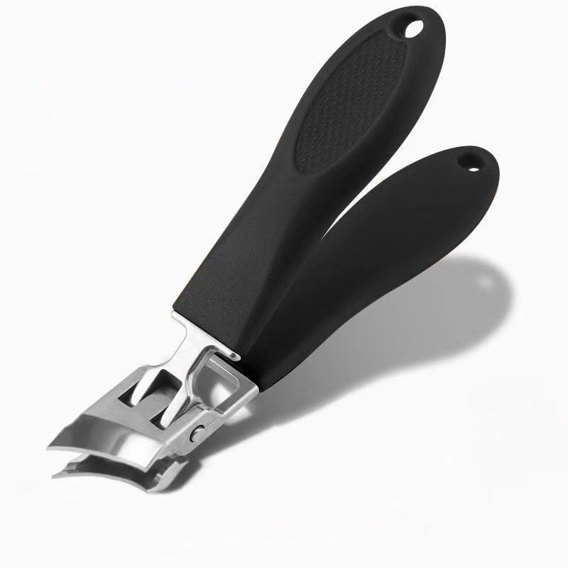 Anti-splash men's/women's heavy-duty nail clippers for thick toenails. Essential tool for personal foot care & grooming.