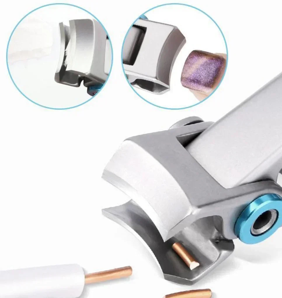 Durable stainless steel heavy-duty nail clippers designed for thick and hard toenails. Ideal personal care beauty tool.