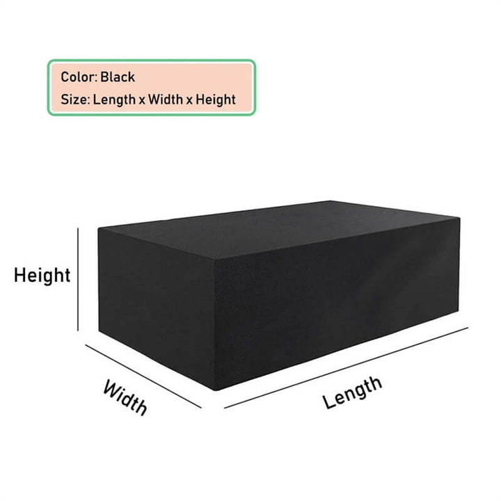 Stylish & functional waterproof cover for patio furniture, extending its life.