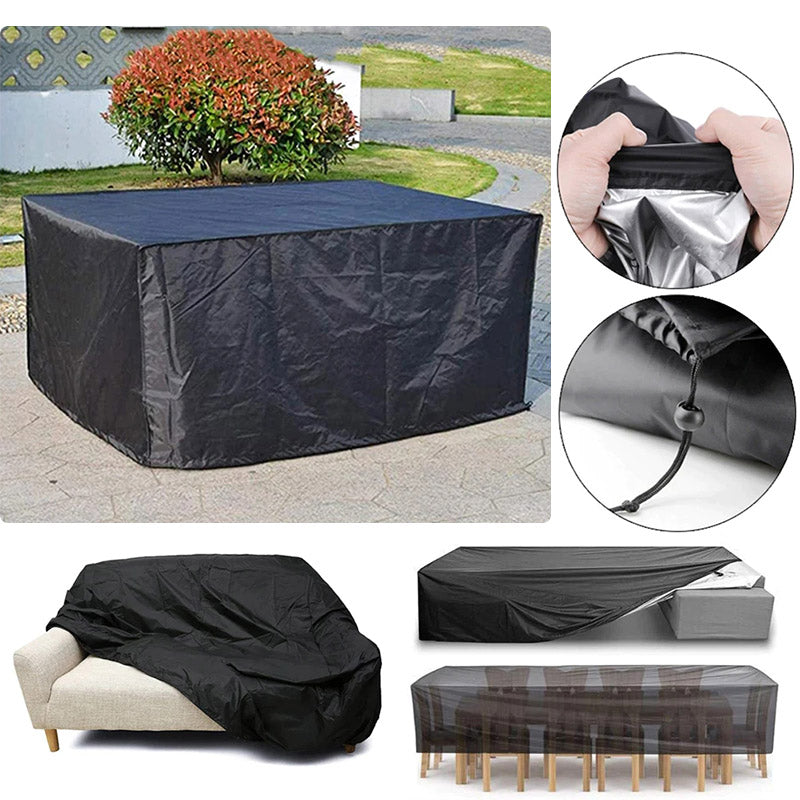Heavy duty waterproof patio cover for sectional sofas, garden chairs & tables.