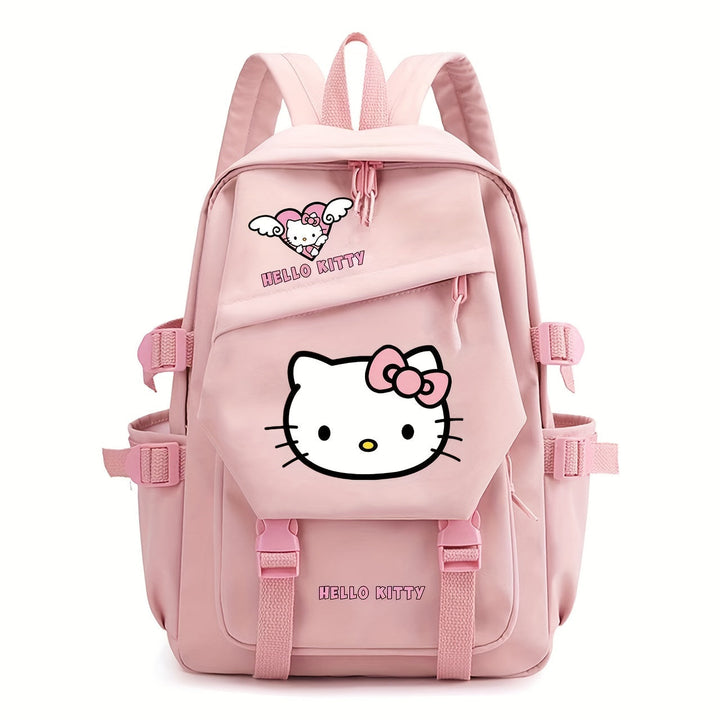 Playful Hello Kitty character backpack for girls, ideal for school, travel, and everyday use. Children's daypack.