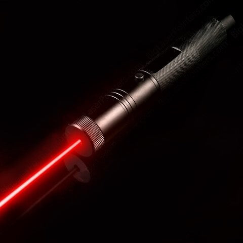 Unisex high power laser pointer with green, red, or blue beams for outdoor adventure & camping safety.