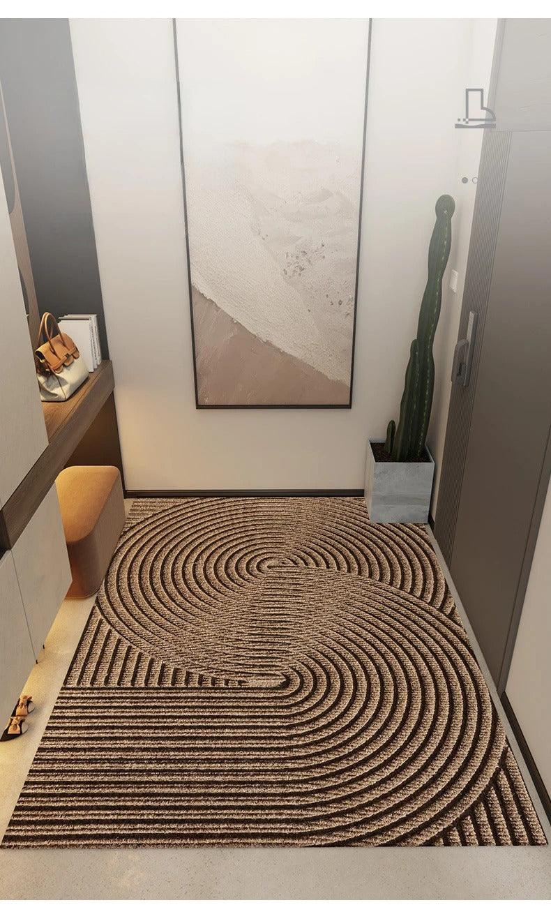 Keep floors clean with this non-slip heavy-duty indoor/outdoor door mat, weather-resistant dirt trap.