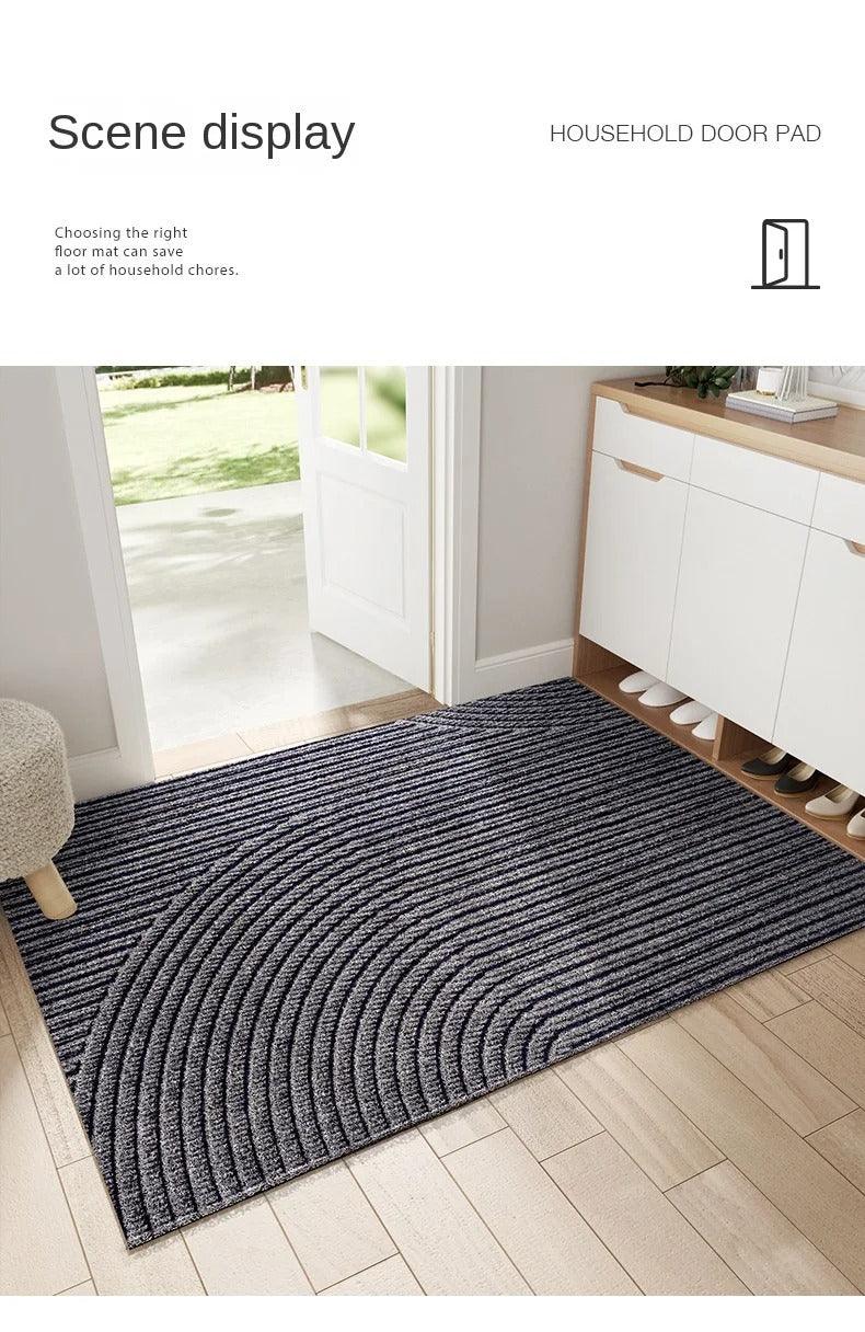 Secure grip heavy-duty door mat, non-slip, weather-resistant, perfect for high-traffic indoor/outdoor entryways.