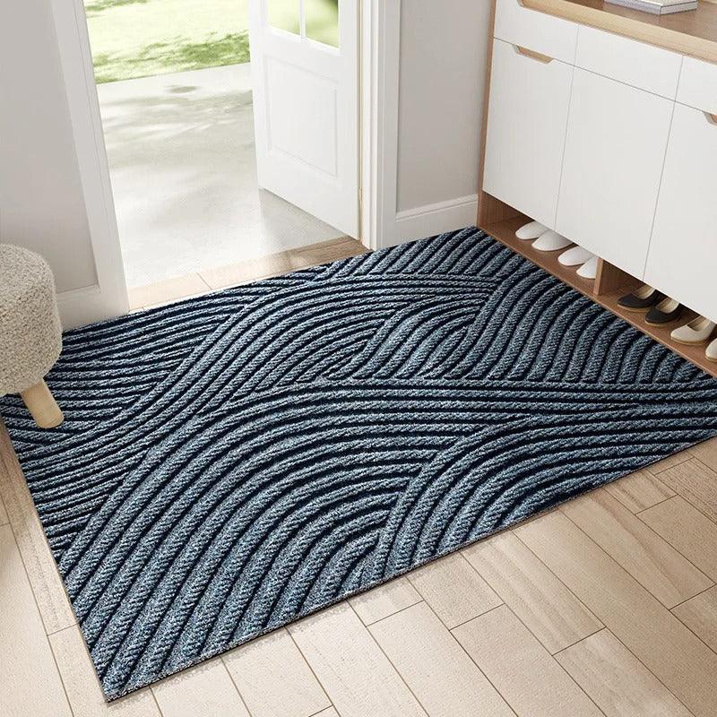 Versatile non-slip door mat, heavy-duty indoor/outdoor use, all-weather, stylish home decor and floor protection.